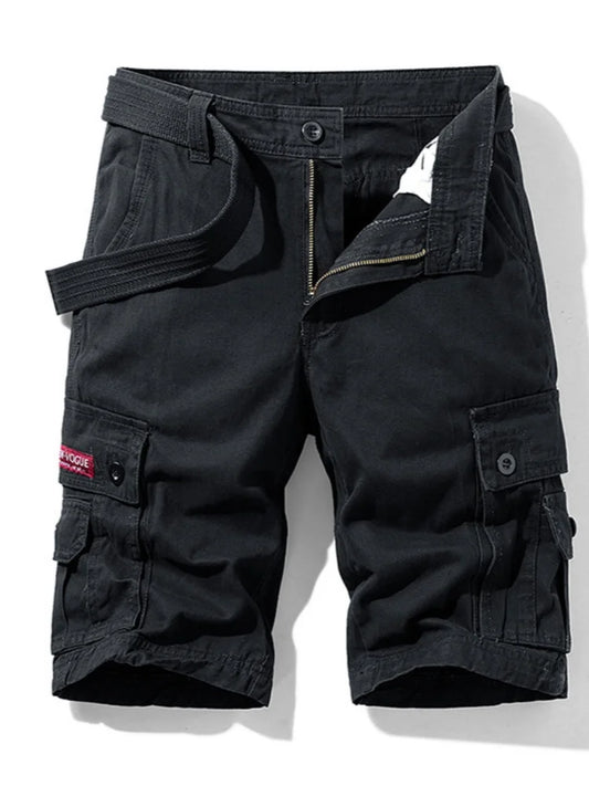 New Summer men's fashionable multi pocket workwear shorts thin casual and fashionable
